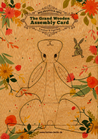 Houten kaart Grand Wooden Assembly - konijn