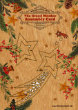 Houten kaart Grand Wooden Assembly - vallende ster_
