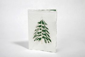 Handgeschept papier - denneboom