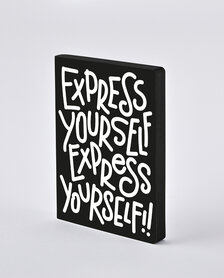 Notitieboek A5 - Express Yourself, zacht leer