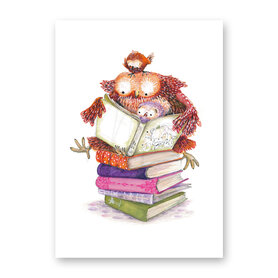 Wenskaart - Little book lovers